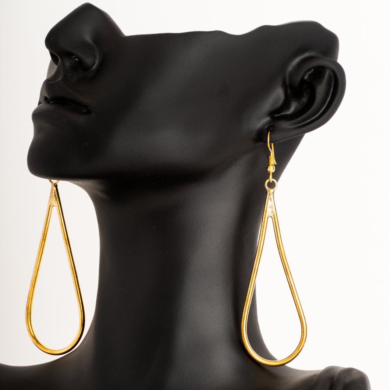 GEO_ Brass Geometric shape earrings, Circles
