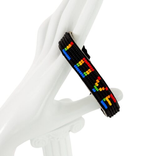Love Bracelet Black And Rainbow