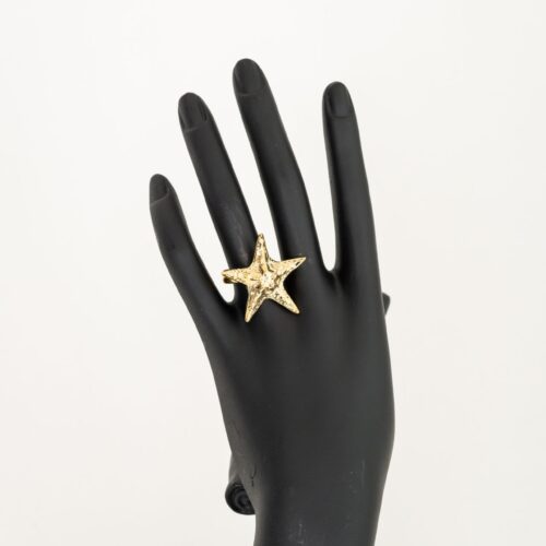 Brass Starfish Ring - Adjustable
