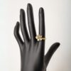 Handcrafted Brass Ring Flower Figure