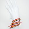 Woven love bracelet rainbow/white - Thumbnail Image 1