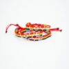 Woven love bracelet rainbow/white - Thumbnail Image 3