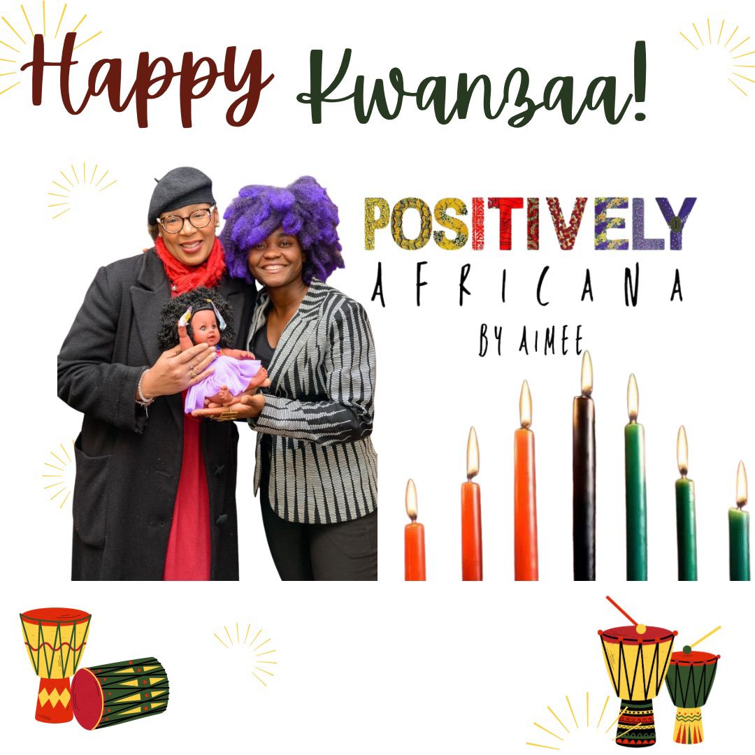 Ayanna Crawford & Aimee Salmon - Kwanzaa celebration graphic