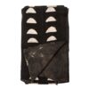 Black and white mudcloth - half moon