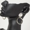 Handmade and hand-hammered silver earrings crafted in Kenya ring