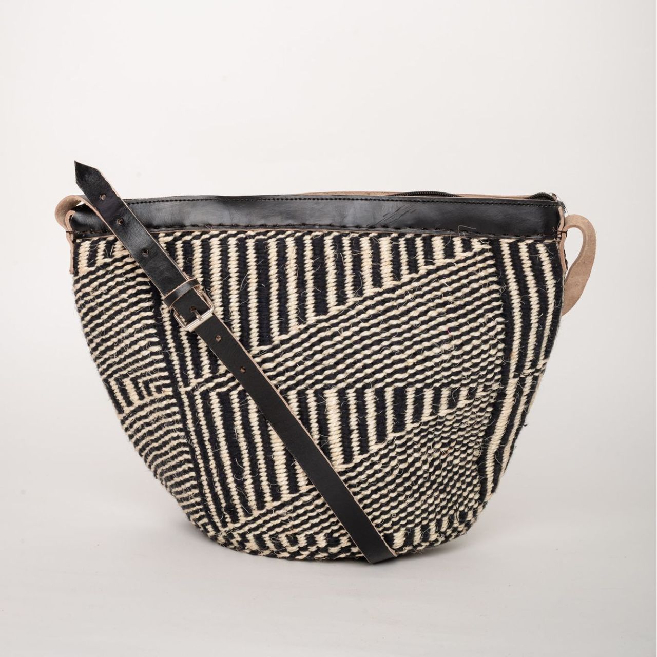 Zebra Black and White Sisal Bag sling