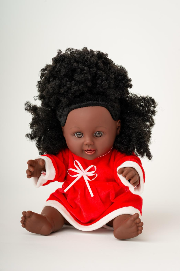 black baby santa doll christmas gift aimee doll