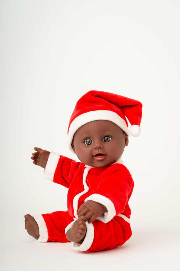 aimee doll baby santa red holiday outfit