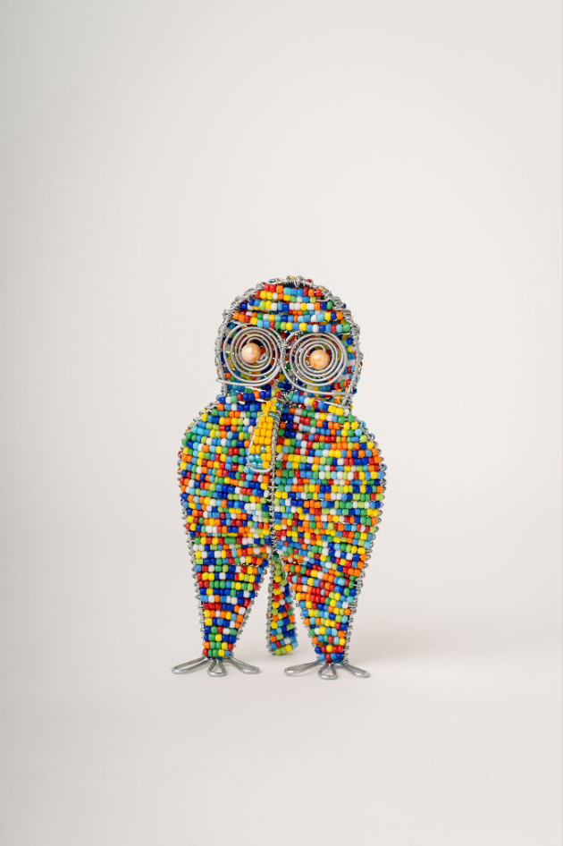 Beaded Rainbow Owl - Image 1