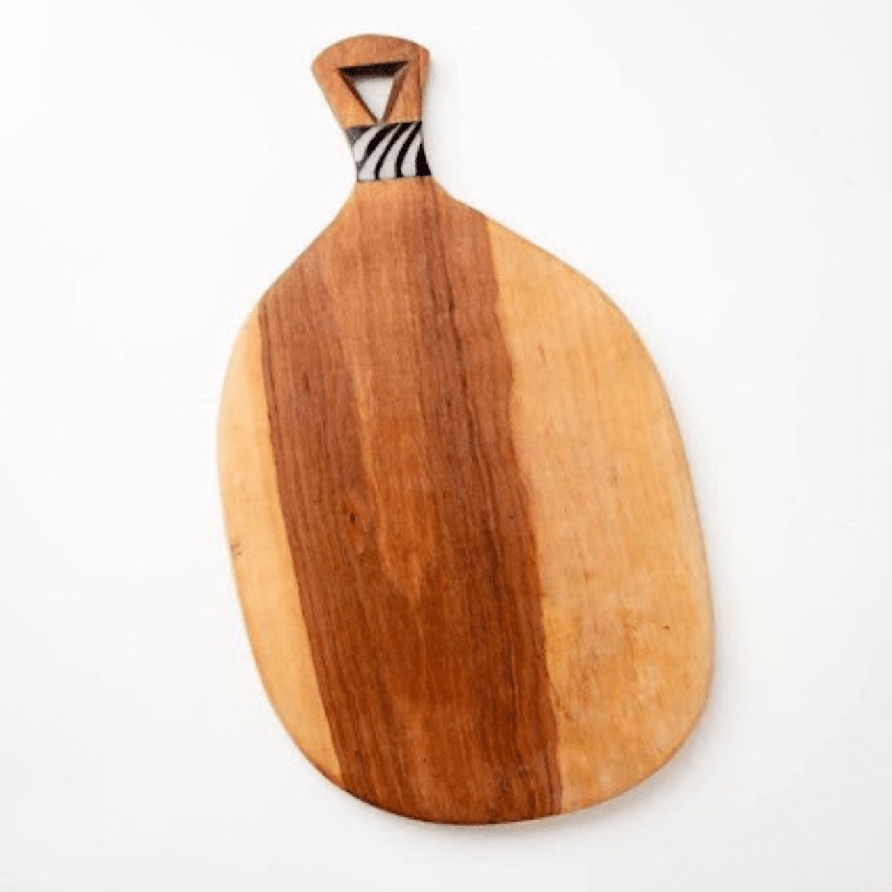 Wooden paddle cutting board